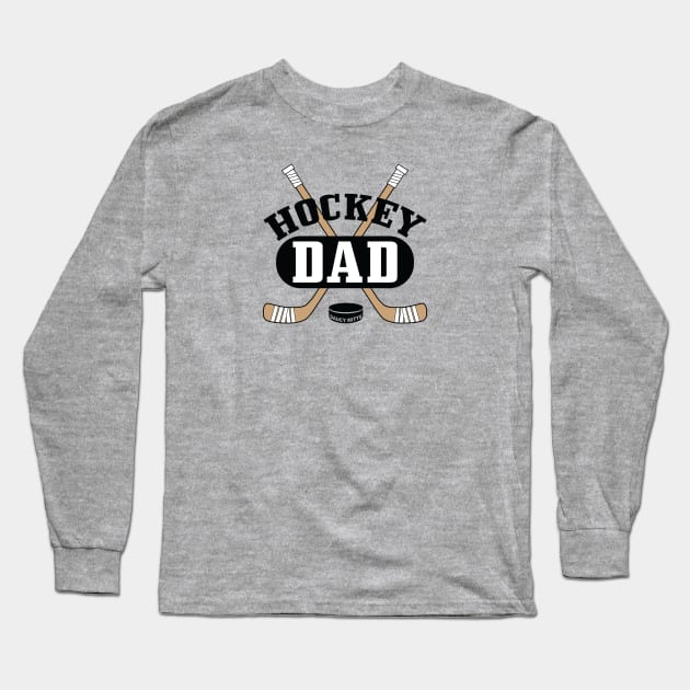 Hockey Dad Long Sleeve T-Shirt by SaucyMittsHockey